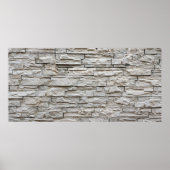 Wit baksteenwandpatroon textuur poster (Voorkant)