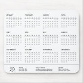 Wit  Bedrijf Logo Swag 2024 Kalender Muismat (Voorkant)