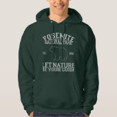 Wit beer, Yosemite nationaal park buiten Hoodie (Voorkant)