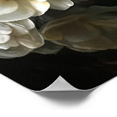 Wit Begonia Flowers Art Print Poster (Hoek)