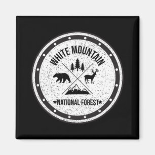 Wit Berg Nationaal Bos New Hampshire Maine Magneet