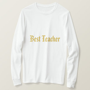 Wit Beste Leraar T-shirt