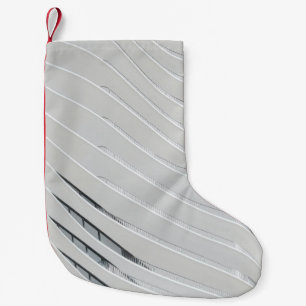 Wit betonbouwmuur kleine kerstsok