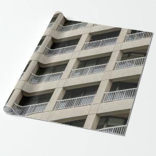 Wit betongebouw overdag cadeaupapier