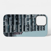 WIT BETONNEN GEBOUW iPhone HOESJE (Achterkant horizontaal)