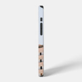 WIT BETONNEN GEBOUW NAST GROENE PALMBOOM OND iPhone HOESJE (Linkerkant)