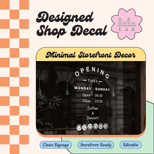 Wit bewerkbaar openingstijden vensterfolie voor ca raamsticker