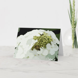 Wit bijen op het werk kaart