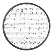 Wit Bladmuziek Hockey Puck (Voorkant)