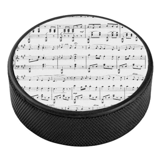 Wit Bladmuziek Hockey Puck (3/4)