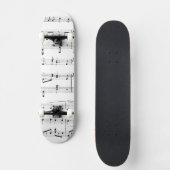 Wit Bladmuziek Persoonlijk Skateboard (Voorkant)