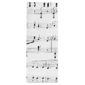 Wit Bladmuziek Wijn Cadeautas (Achterkant)