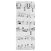Wit Bladmuziek Wijn Cadeautas (Voorkant)