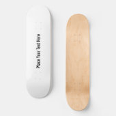 Wit blanco aanpassen skateboard (Voorkant)