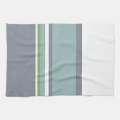 Wit blauw en grijs theedoek (Horizontaal)