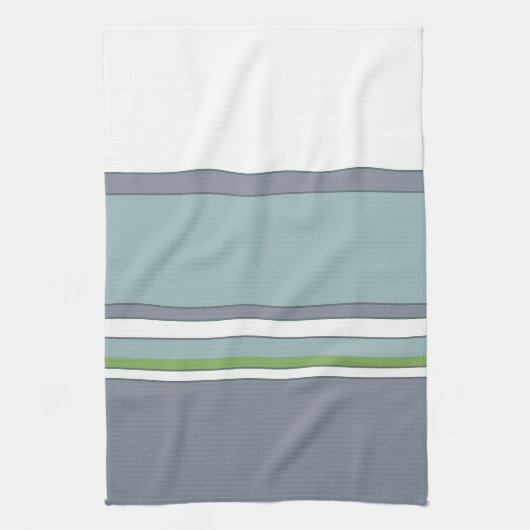 Wit blauw en grijs theedoek (Verticaal)