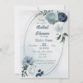 wit blauw griesgroen geometrisch vrijgezellenfeest kaart (Voorkant)