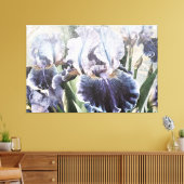 *~* Wit Blauw IRIS Irissen  Bloemen TV2 Canvas Afdruk (Insitu (Woonkamer))