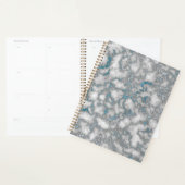 Wit Blauw Marmer Planner (Display)