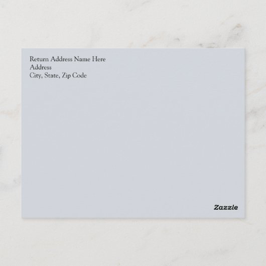 Wit/blauw Nautisch ankersymbool Briefkaart (Achterkant)