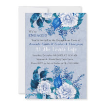 Wit / blauw Roos Bloemen ontwerp