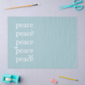 Wit Blauw Vrede inspirerend citaatvogels Tissuepapier (Craft)