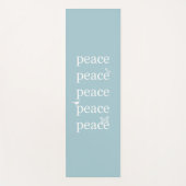 Wit Blauw Vrede inspirerend citaatvogels Yogamat (Voorkant)