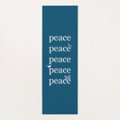 Wit Blauw Vrede inspirerend citaatvogels Yogamat (Achterkant)