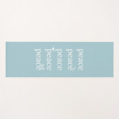 Wit Blauw Vrede inspirerend citaatvogels Yogamat (Voorkant (horizontaal))