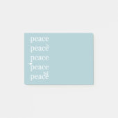 Wit Blauw Vrede inspirerende Vlinder Vlinder Post-it® Notes (Voorkant)