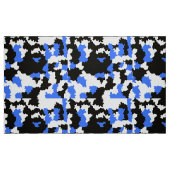 Wit Blauw Zwart Abstract Patroon Stof (Fat Quarter)
