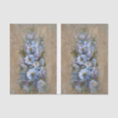 Wit /Blauwe Madeliefjes DBL Tissuepapier (Voorkant)