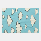 WIT-BLAUWE SKY CLOUD PATROON KITCHEN TOWELEN THEEDOEK (Horizontaal)