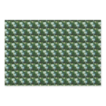 Wit Bloedend Hart Bloemig Patroon