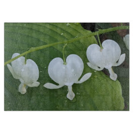 Wit Bloedend Hart Bloemig Snijplank