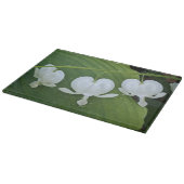 Wit Bloedend Hart Bloemig Snijplank (Hoek)