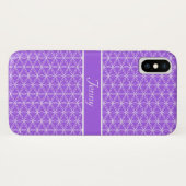 Wit Bloem des Levens Patroon Case-Mate iPhone Case (Achterkant (horizontaal))