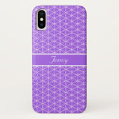 Wit Bloem des Levens Patroon Case-Mate iPhone Case (Achterkant)