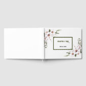 Wit bloemen-gastenboek gastenboek (Volledig)