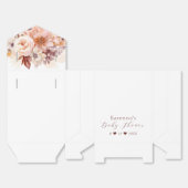 Wit  Bloemen Herfst Baby shower Bedankdoosjes (Ongevouwen)