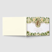 Wit Bloemen Katholiek Bruiloft Gastenboek (Volledig)