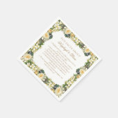  Wit Bloemen Leuke Feiten Bruiloft Servet (Hoek)