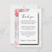 wit Bloemen waterverf wildflower roos bruiloft Bedankkaart (Voorkant)