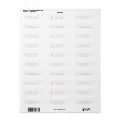 Wit | Bloemendecoratie Retouradreslabel met Script Etiket (Full Sheet)