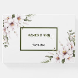 Wit Bloemengastenboek Gastenboek