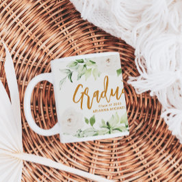  wit bloemenschrift Afstuderen 2024 tweezijdig Grote Koffiekop