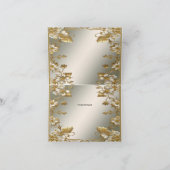 Wit Bloemgoud  Dank u kaart (Binnen)