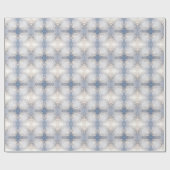 Wit bloemig bloeiend inpakpapier (Vlak)