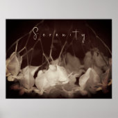  wit bloemig Poster (Voorkant)