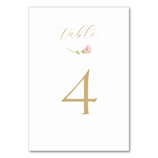 Wit | Bloemige wilde bloem bruiloft Kaart (Voorkant)